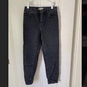 Black free people denim mom jeans